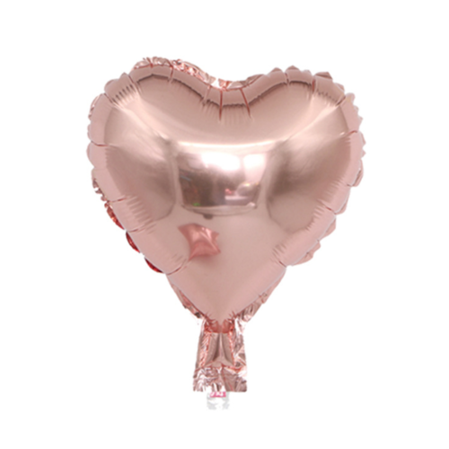 Large View 25cm Rose Gold Foil Heart Balloon