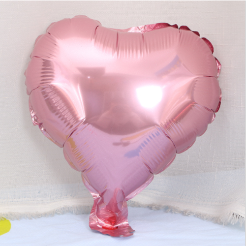 Large View 25cm Pink Foil Heart Balloon