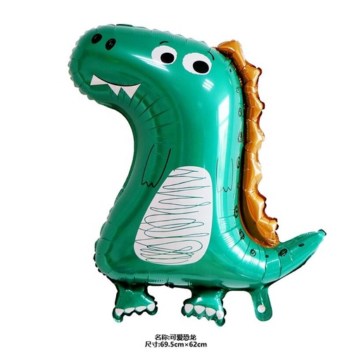 Large View Foil Dinosaur Birthday Balloon -   70X62CM