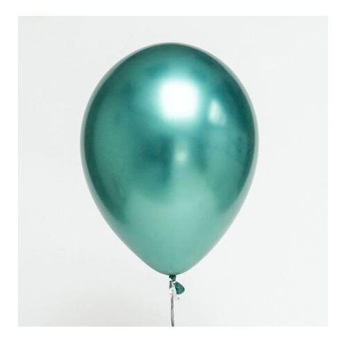 Large View 10pcs - 30cm (12")  Metallic Latex Balloons Green