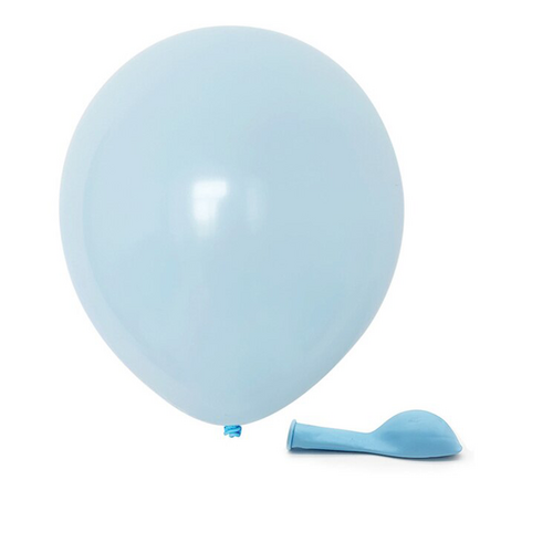 Large View 10pcs - 25cm (10")  Pastel Balloons - Blue