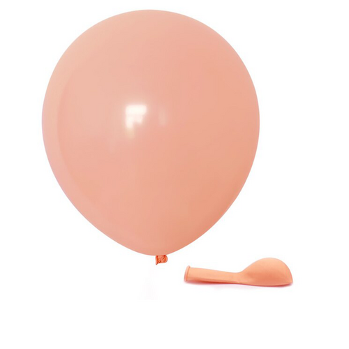 Large View 10pcs - 25cm (10")  Pastel Balloons - Orange