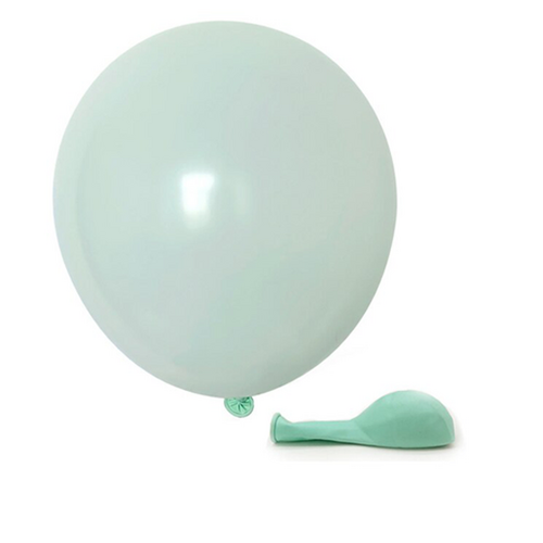 Large View 10pcs - 25cm (10")  Pastel Balloons - Aqua