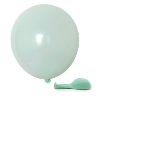 Large View 10pcs - 12cm (5")  Pastel Balloons - Aqua