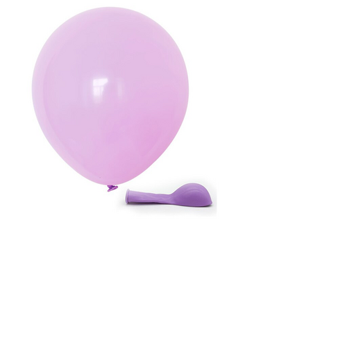 Large View 10pcs - 12cm (5")  Pastel Balloons - Light Purple