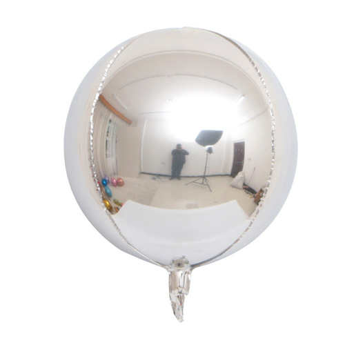 Large View 25cm - 4d Foil Balloon - Silver