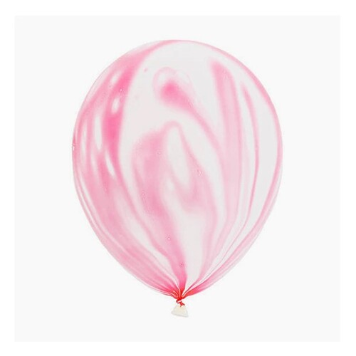 Large View 10pcs - 25cm (10")  Marble/TieDie Balloon - Pink