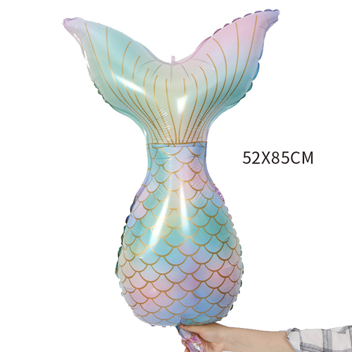 Large View 85cm Giant Mermaid Tail Balloon - Style 1