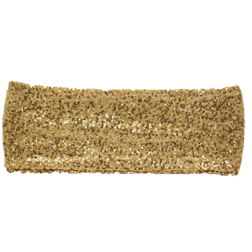 Large View Sequin Chair Band - Gold