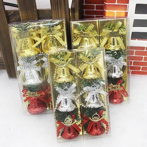 Large View 3/pc Christmas Bells 3.5cm