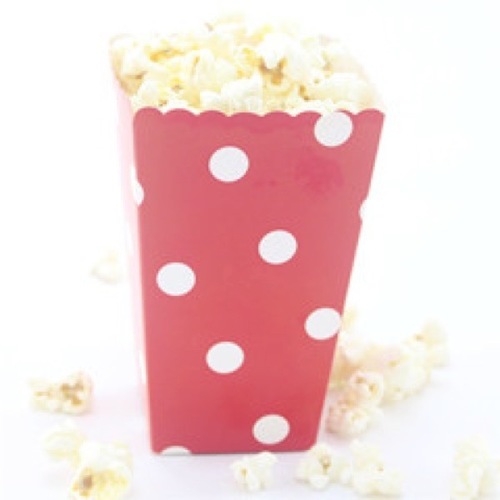 Large View Red Dot Mini Popcorn or Lolly Box