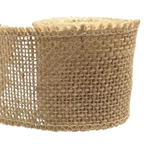 Large View 6cm Burlap Ribbon - 2m length