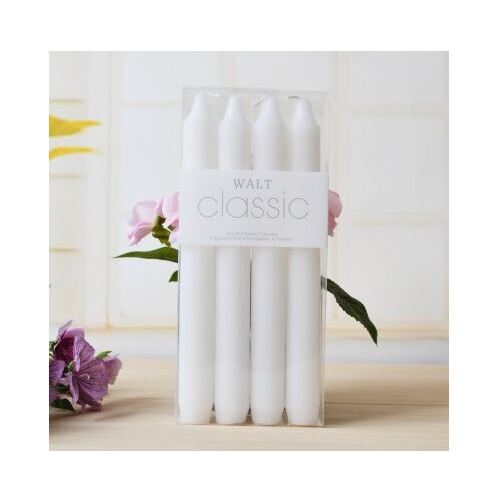 Large View Ivory/Cream Taper Candle - 4pk