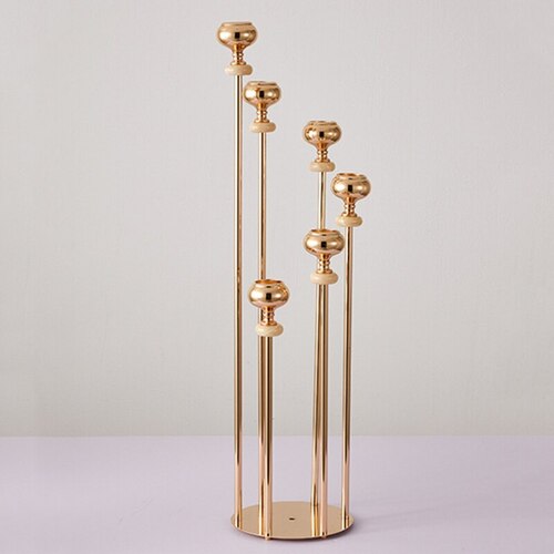 Large View 65cm - Gold 8 arm  Candelabra Centerpiece