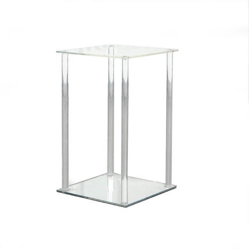 Large View 40cm Clear Acrylic Plinth Centerpiece/Riser 