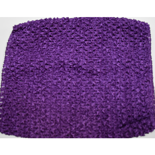 Large View Purple 9inch  Crochet Top