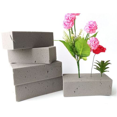 Large View Florist Foam  Brick - Dry Grey - Artificial and Dry Flowers