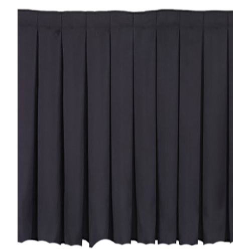 Large View 90cm High Black Stage Skirting - 6m