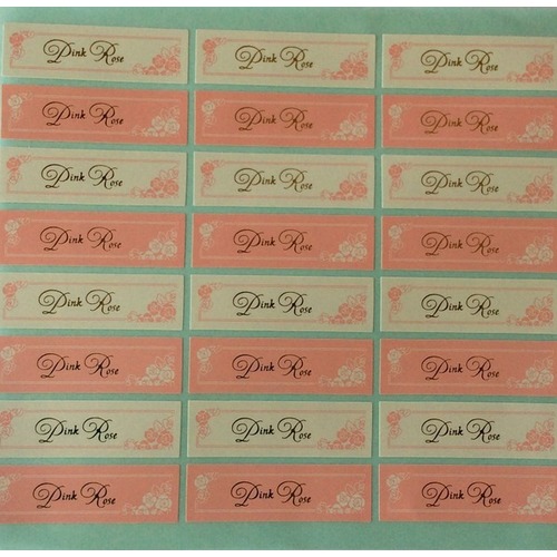 Large View 24 x  Pink Rose Stickers