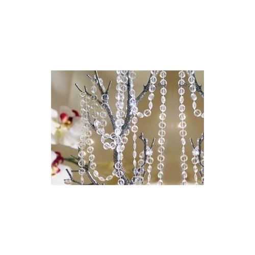 Large View 30m Clear Acrylic Beaded String Garland