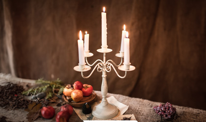 Rustic Wedding Candles and Holders