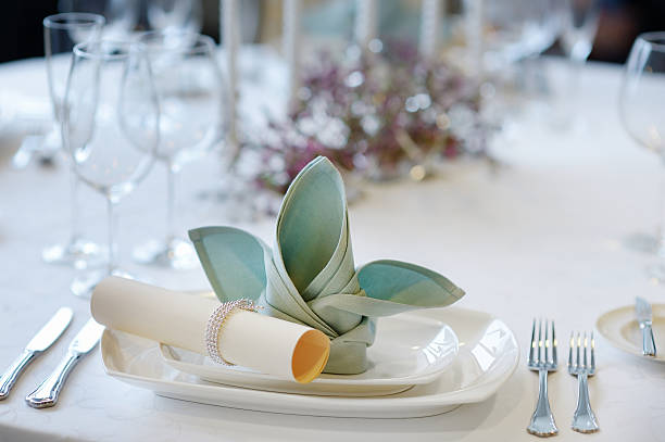 Dress Up Your Wedding Tables: 5 Simple Napkin Folding Techniques image